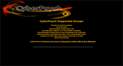 Desktop Screenshot of cyberpsych.org